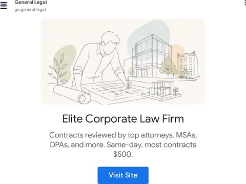An ad General Legal is running