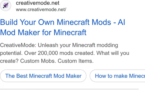 An ad CreativeMode is running