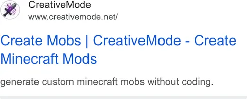 An ad CreativeMode is running