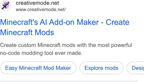 An ad CreativeMode is running
