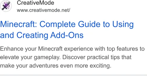 An ad CreativeMode is running