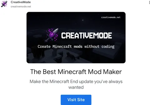 An ad CreativeMode is running