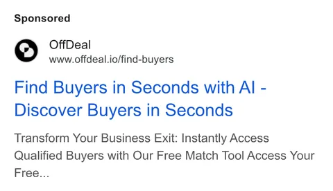 An ad OffDeal is running
