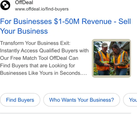An ad OffDeal is running