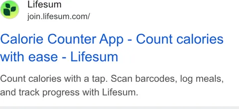 An ad Lifesum is running
