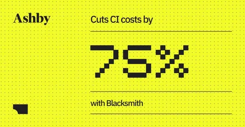 An ad Blacksmith is running