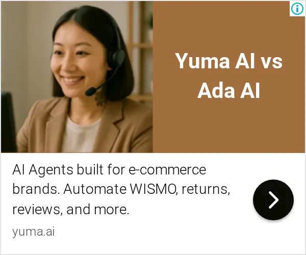 An ad Yuma AI is running