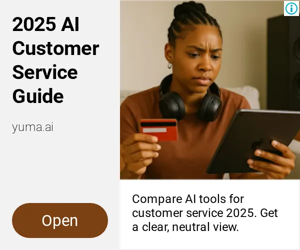 An ad Yuma AI is running