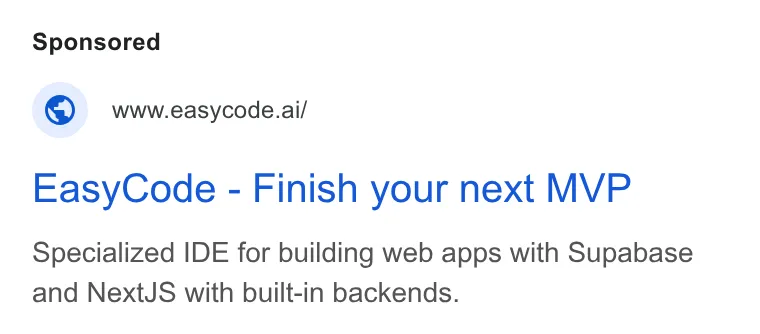 An ad MSPilot is running