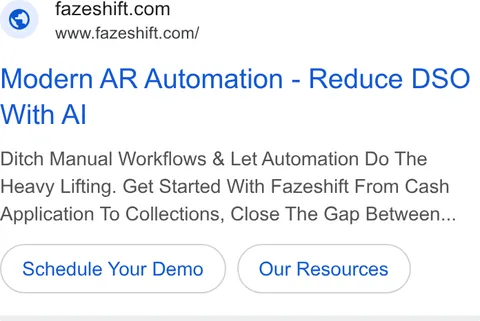 An ad Fazeshift is running