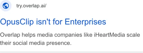 An ad Overlap is running