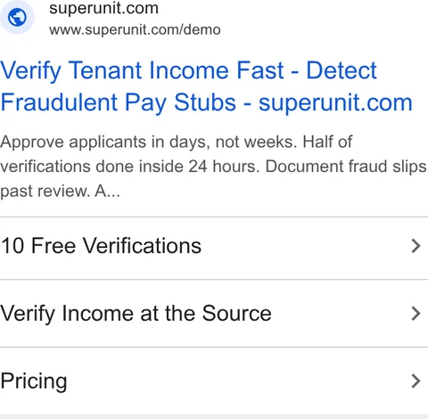 An ad Superunit is running