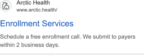 An ad Arctic Health is running