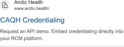 An ad Arctic Health is running