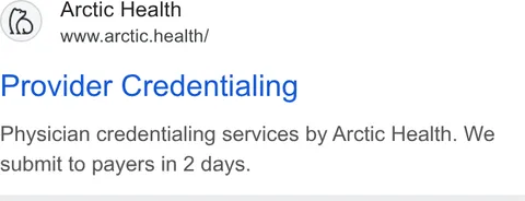 An ad Arctic Health is running
