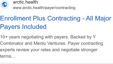 An ad Arctic Health is running