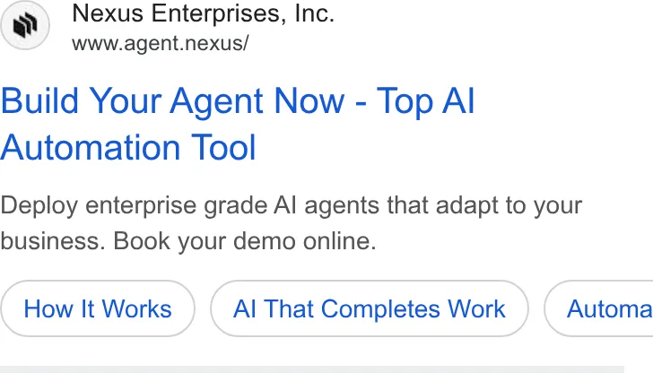 An ad Agent is running