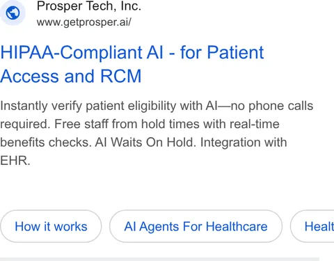An ad Getprosper is running
