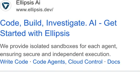An ad Ellipsis is running