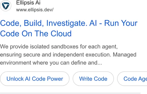 An ad Ellipsis is running