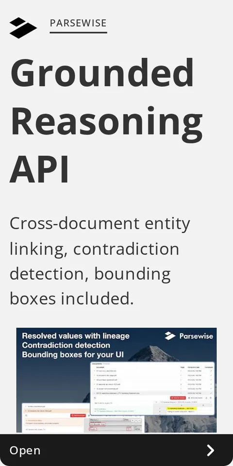 An ad Parsewise is running