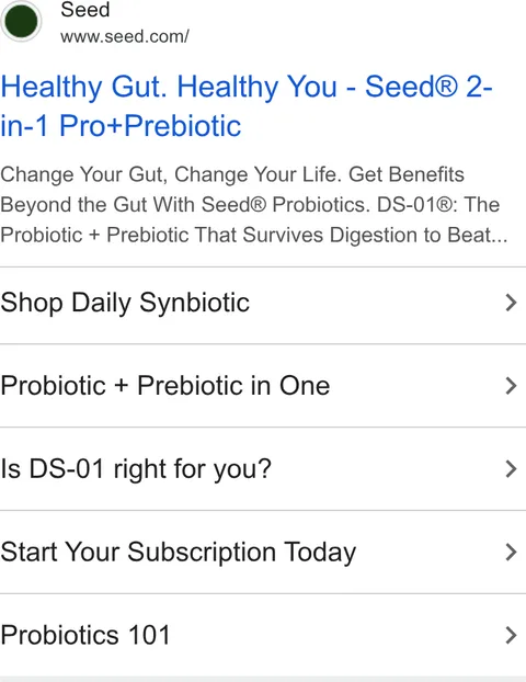 An ad Seed is running