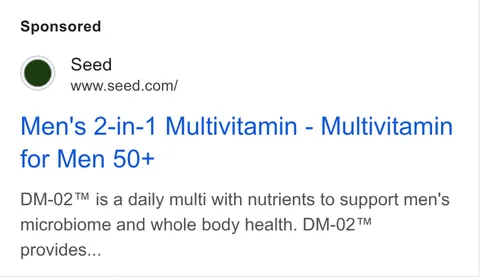 An ad Seed is running