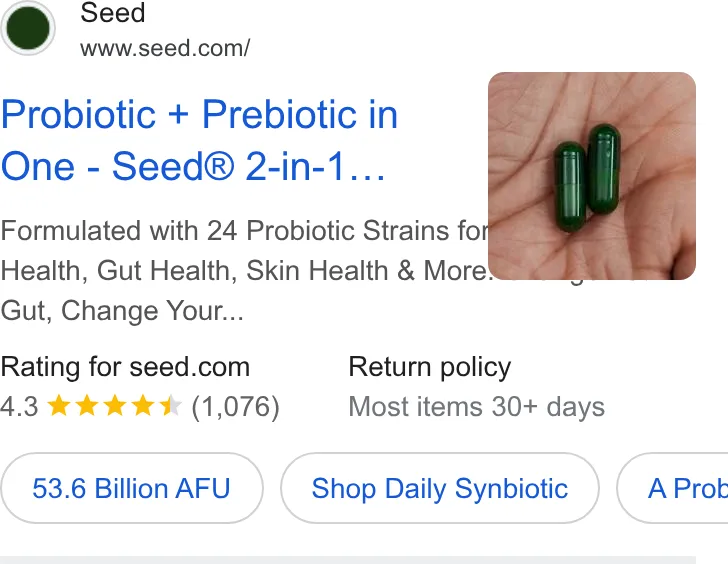 An ad Seed is running