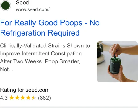 An ad Seed is running
