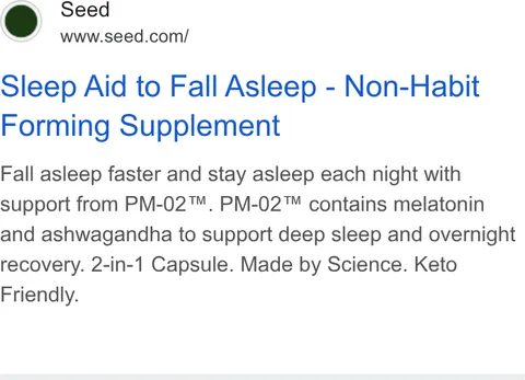 An ad Seed is running