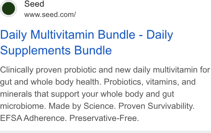 An ad Seed is running