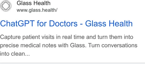 An ad Glass is running