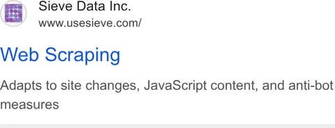 An ad sieve is running