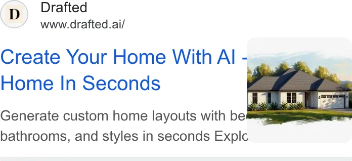 An ad Drafted is running