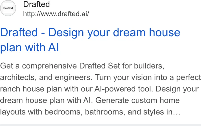 An ad Drafted is running