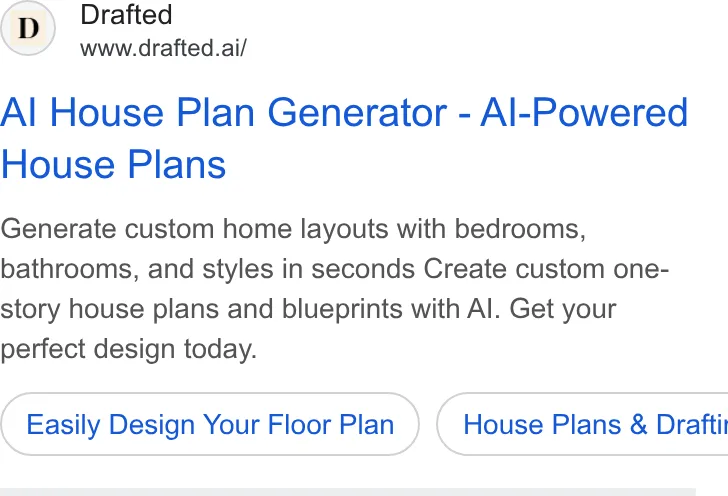 An ad Drafted is running