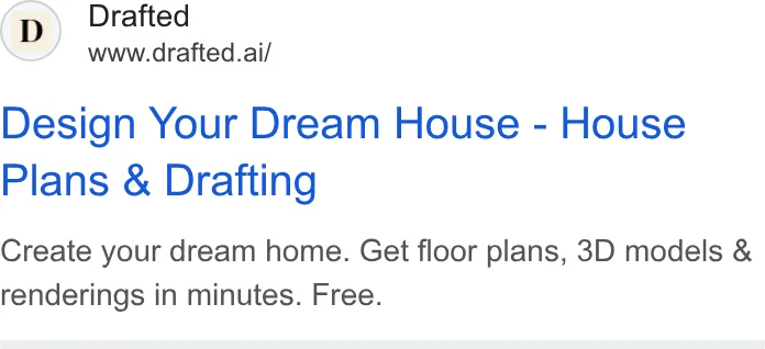 An ad Drafted is running