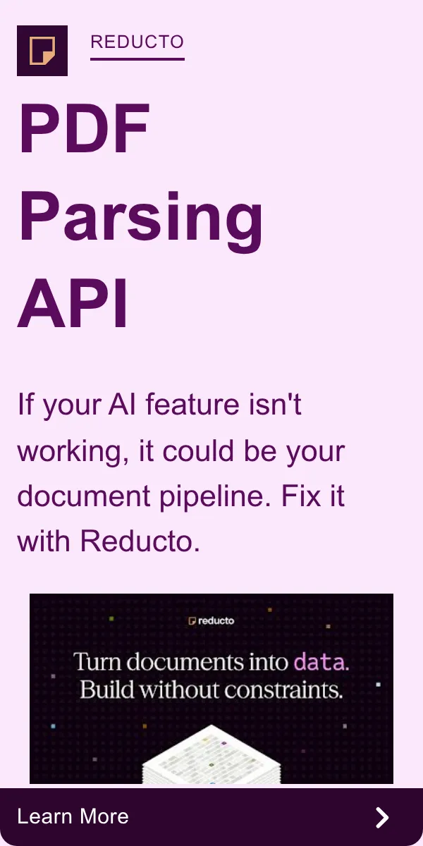 An ad Reducto is running