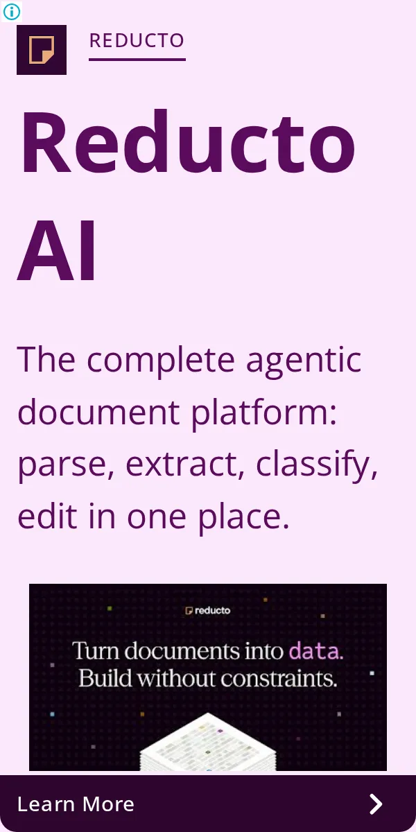 An ad Reducto is running