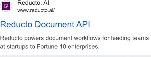An ad Reducto is running