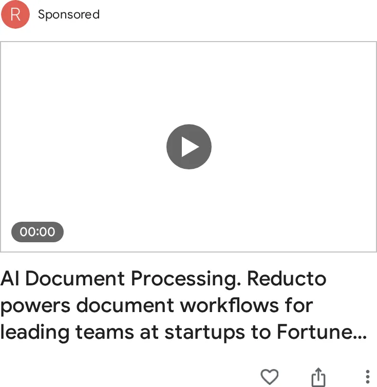 An ad Reducto is running
