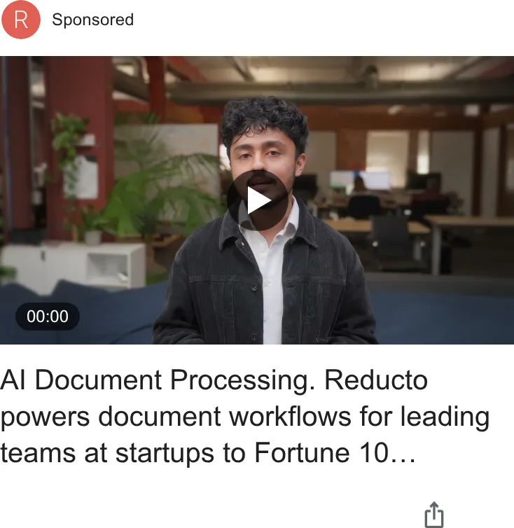 An ad Reducto is running