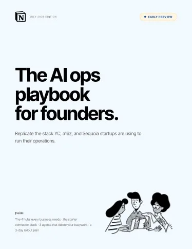 An ad Notion is running