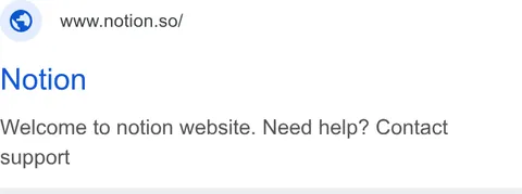 An ad Notion is running