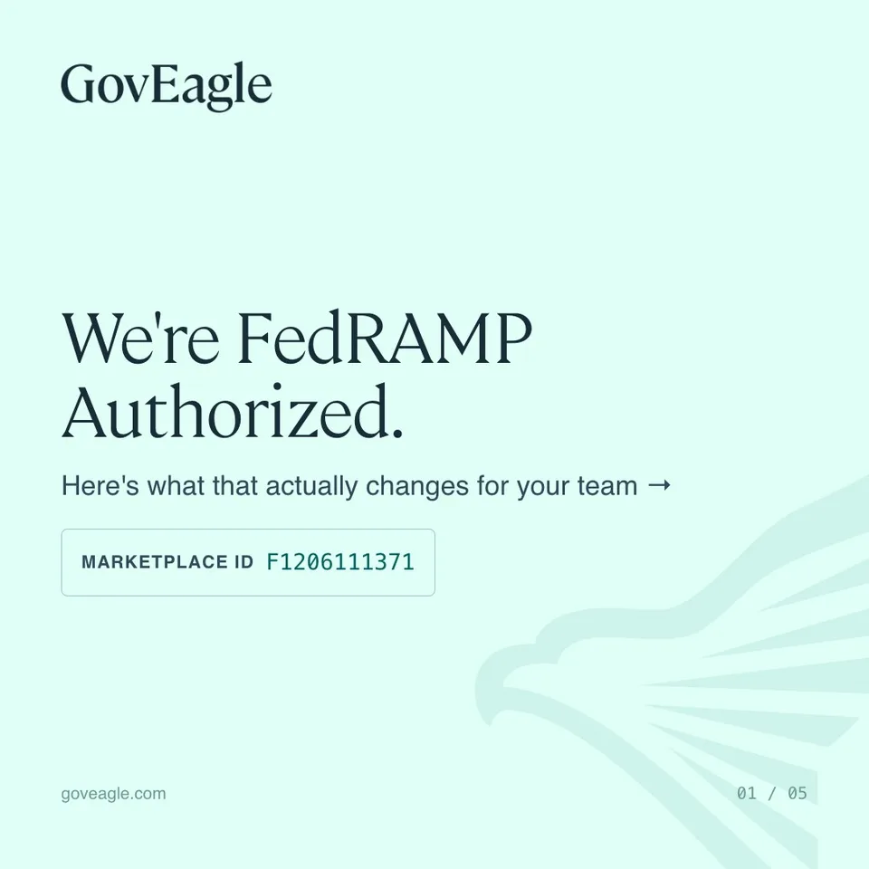 An ad GovEagle is running