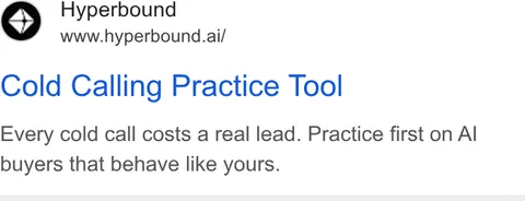 An ad Hyperbound is running