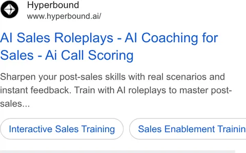 An ad Hyperbound is running