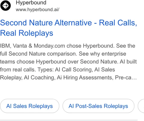An ad Hyperbound is running