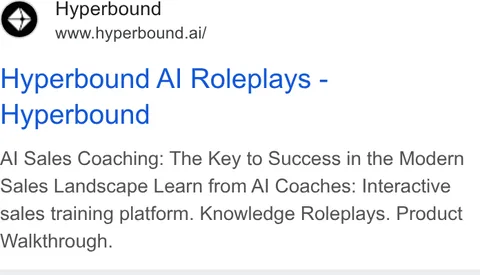 An ad Hyperbound is running