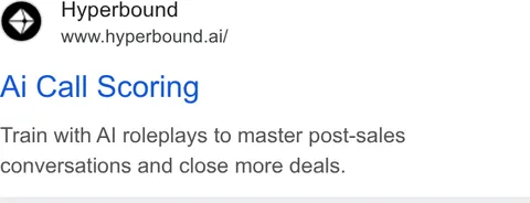 An ad Hyperbound is running